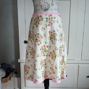 Sundance Romantic Linen Floral Corset Skirt